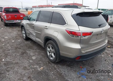 2015 Toyota Highlander Limited V6 z USA, uszkodzony, nr VIN 5TDDKRFH8FS191671
